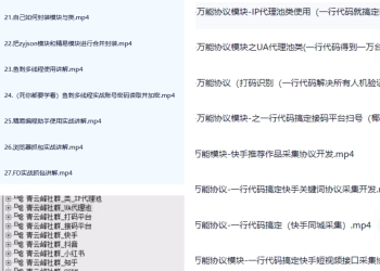 易语言零基础实战国内八大主流平台协议开发附带注册机开发解决协议封号问题