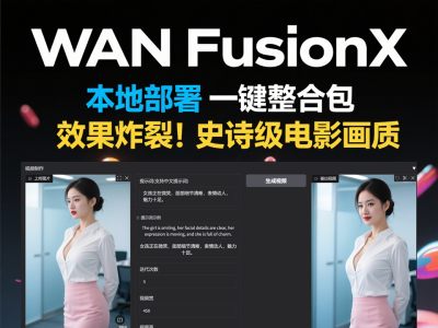 商业影视级 一键部署 AI视频制作软件 Wan FusionX 图片生成动画
