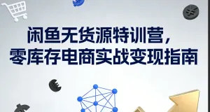 闲鱼无货源特训营，零库存电商实战变现指南
