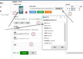 短视频多平台一键分发工具