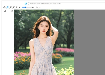 最强AI去y换装扩图软件：MagicQuill+模型+教程