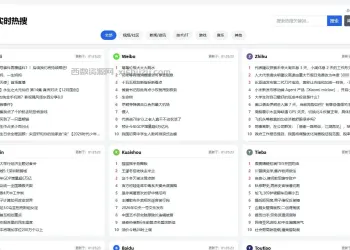 热搜聚合网站源码（极速加载+SEO优化+全功能完整版）