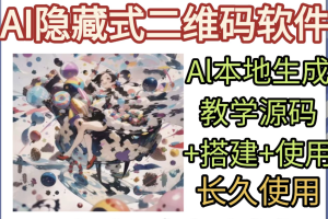 AI隐藏式二维码软件艺术二维码源码搭建使用制作生成教学