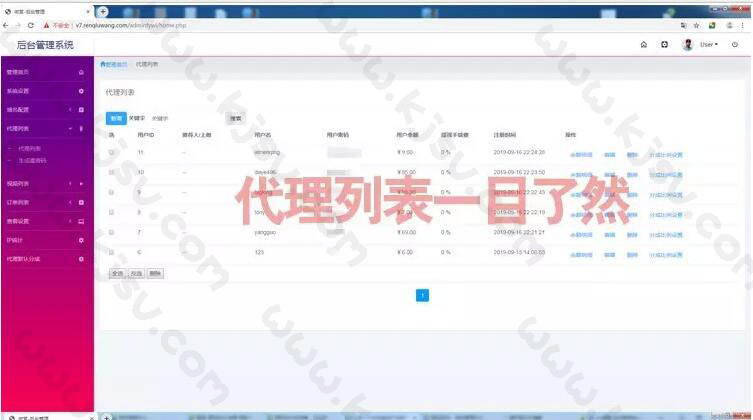 云赏V7.0在线打赏视频打赏源码 支持试看,打赏观看,8种代理打赏模板,多重域名防封机