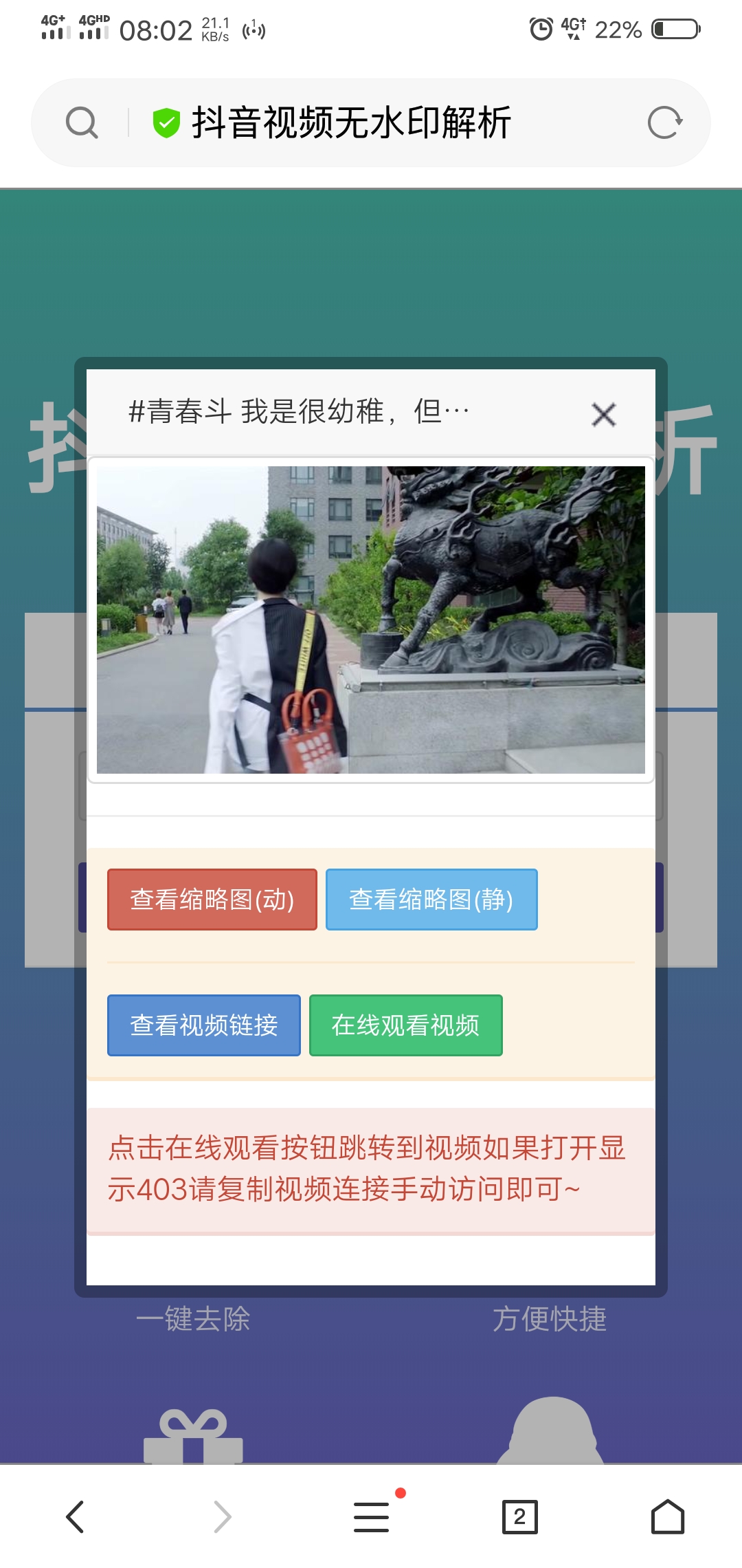 抖音无水印解析网站源码