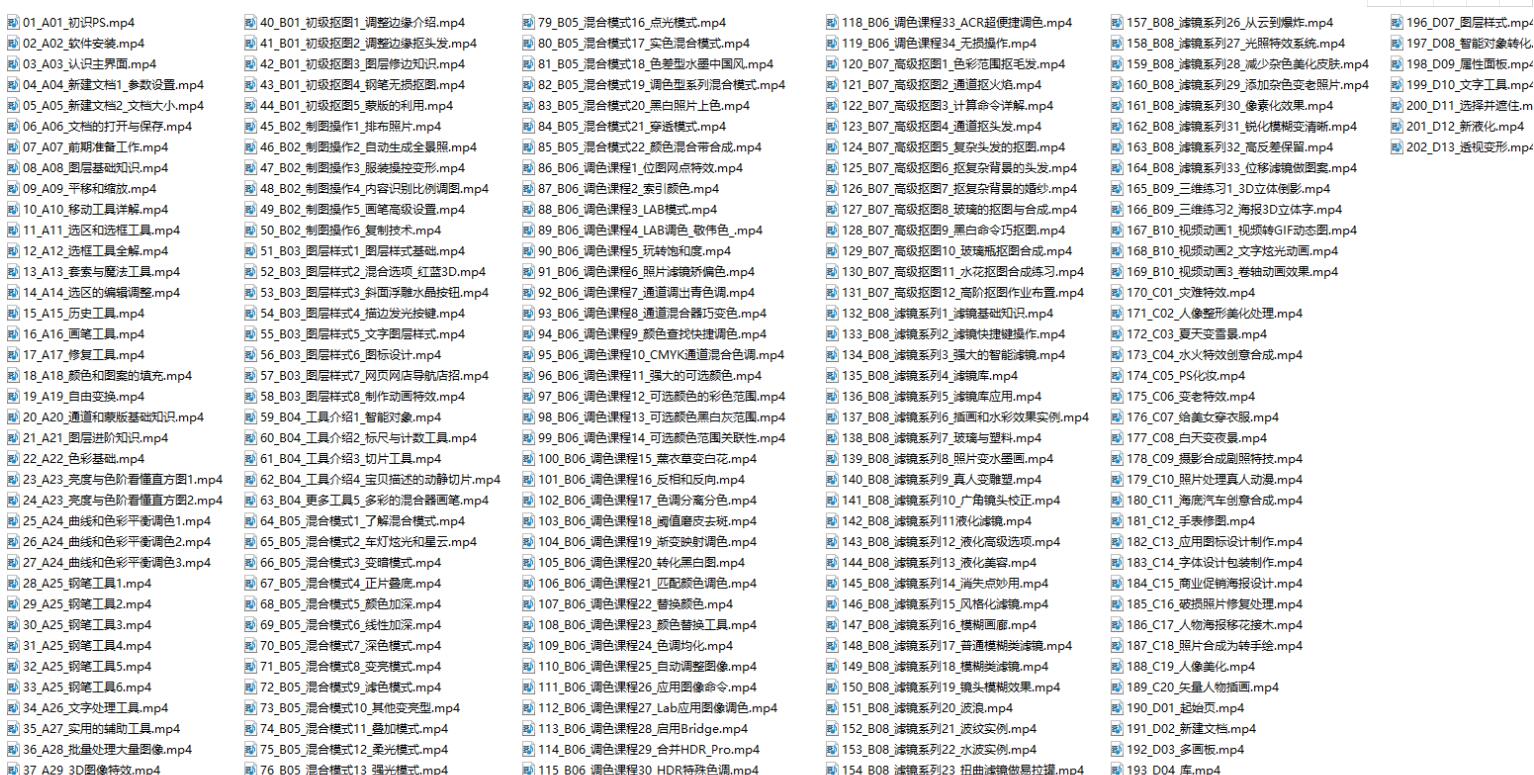 敬伟PS教程全集（202集）