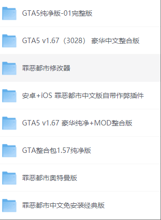 游戏资源合集（GTA系列，街机，PC&手机）