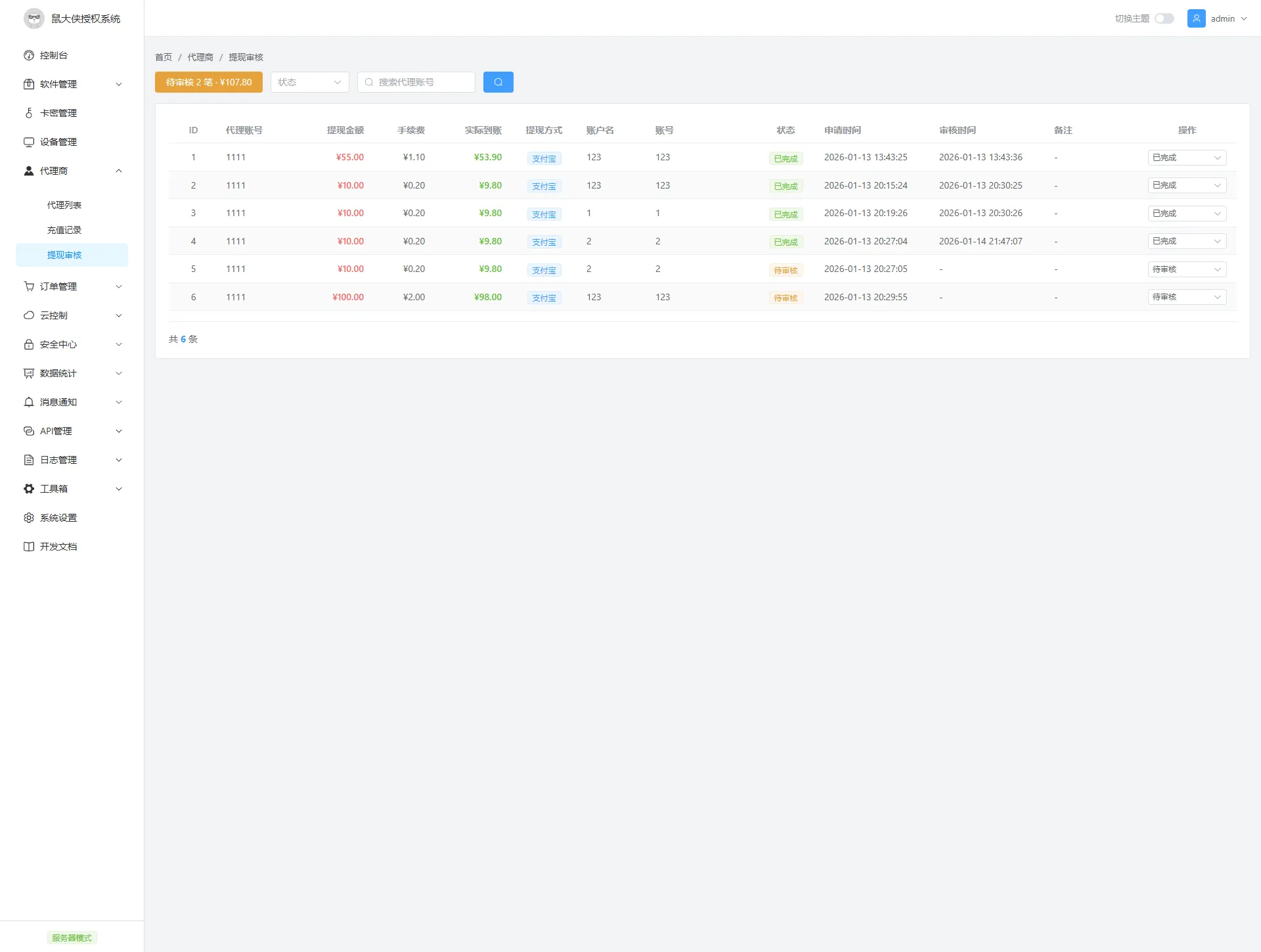 鼠大侠授权系统 V2.0
