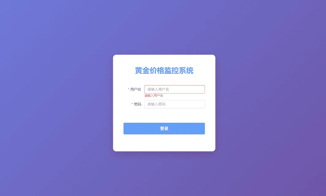 喜讯：黄金价格消息推送 修改成 黄金价格监控系统，他来啦！！！