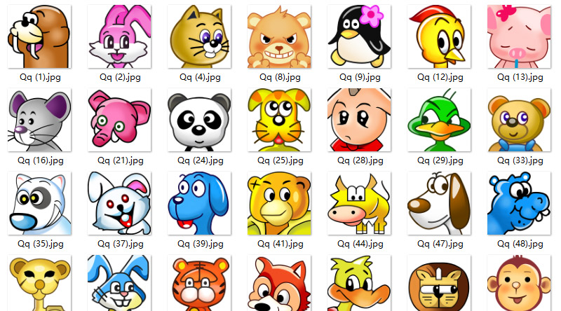 QQ2008经典头像官方高清重绘版
