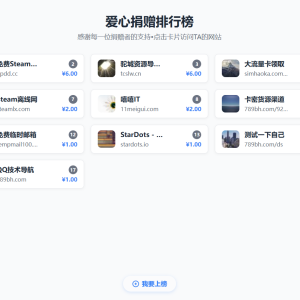 打赏排行榜源码 [独家]